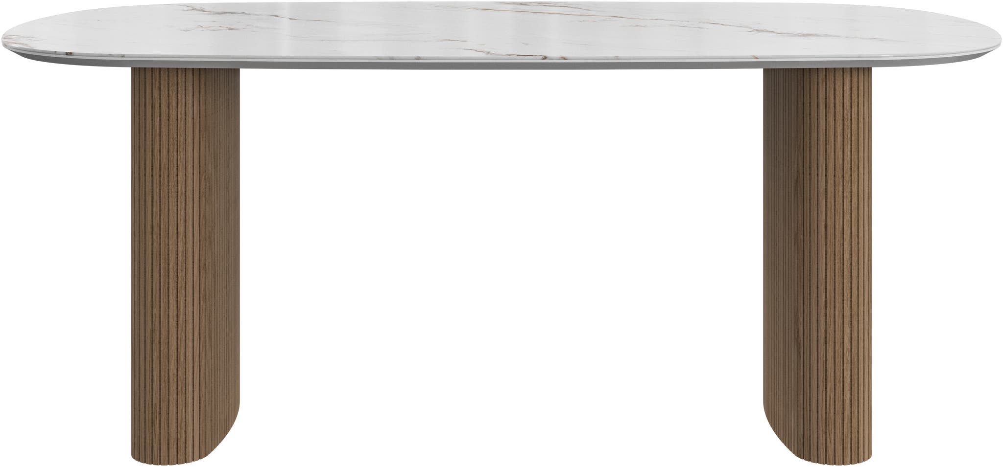 Mesa Santiago roble y cerámica BoConcept - Blanco 180 cm Blanco-2