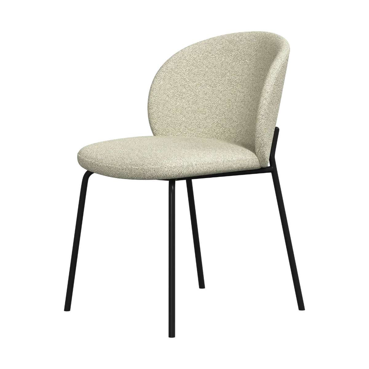Imagen 1 de Pack de dos sillas Princeton negra tela Lazio BoConcept - Verde claro Verde claro