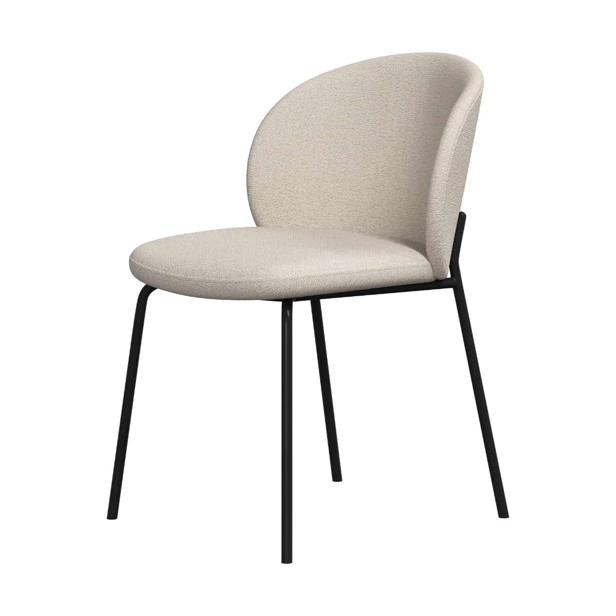 Imagen 1 de Pack de dos sillas Princeton negra tela Bristol BoConcept - Beige Beige