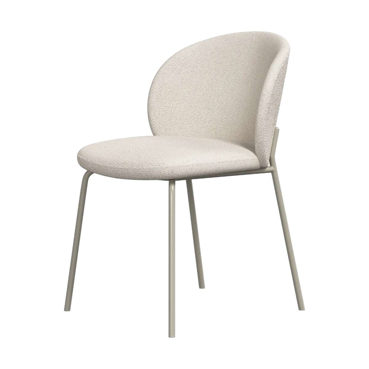 Imagen 0 de Pack de dos sillas Princeton gris ceniza tela Lazio BoConcept Blanco