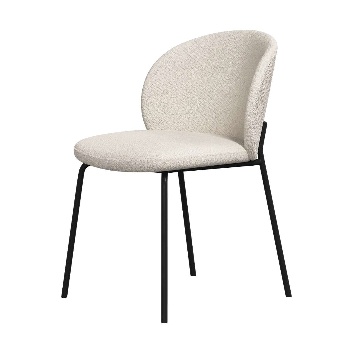 Imagen 1 de Pack de dos sillas Princeton negra tela Lazio BoConcept - Blanco Blanco