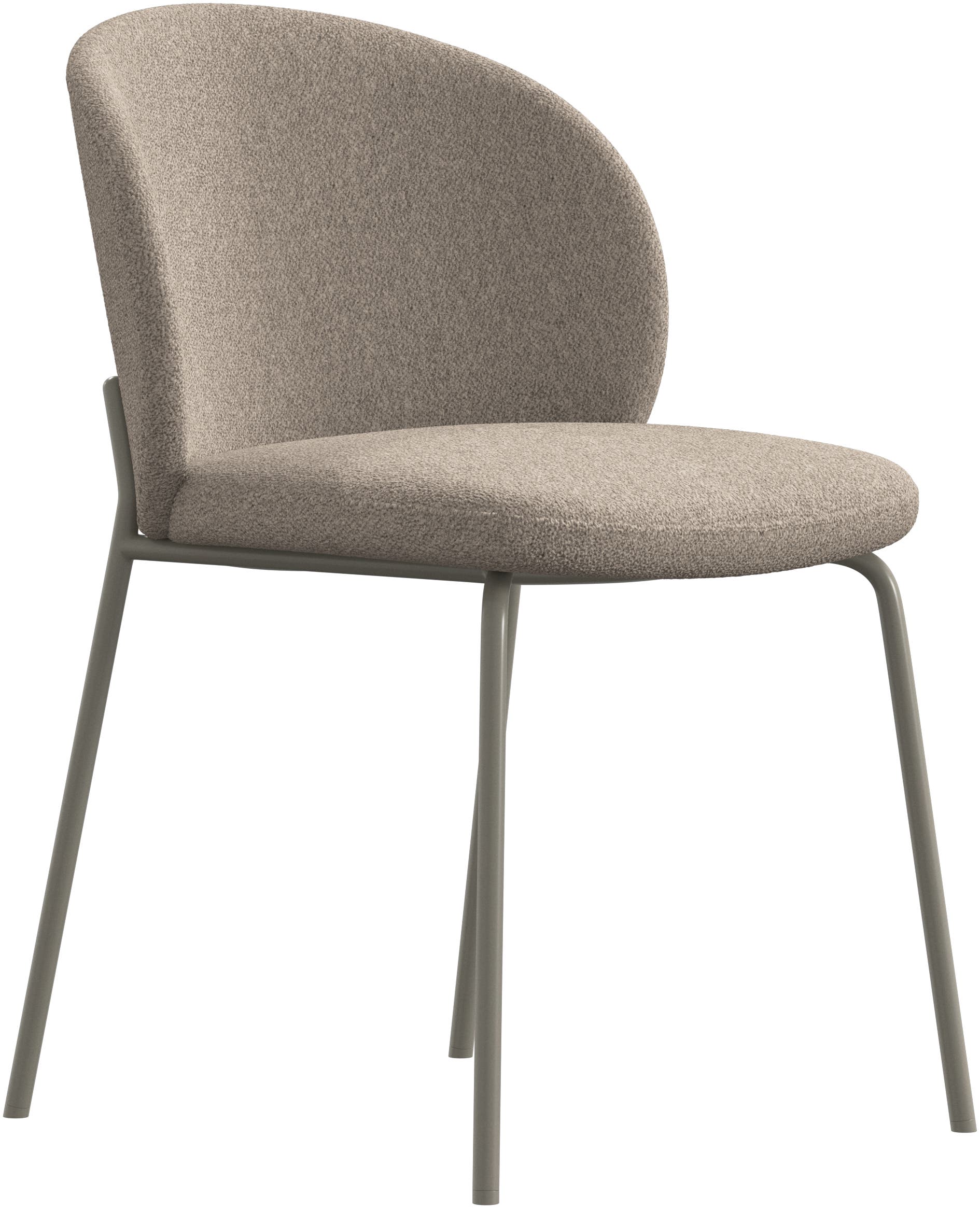 Imagen 2 de Pack de dos sillas Princeton gris ceniza tela Lazio BoConcept - Beige Beige