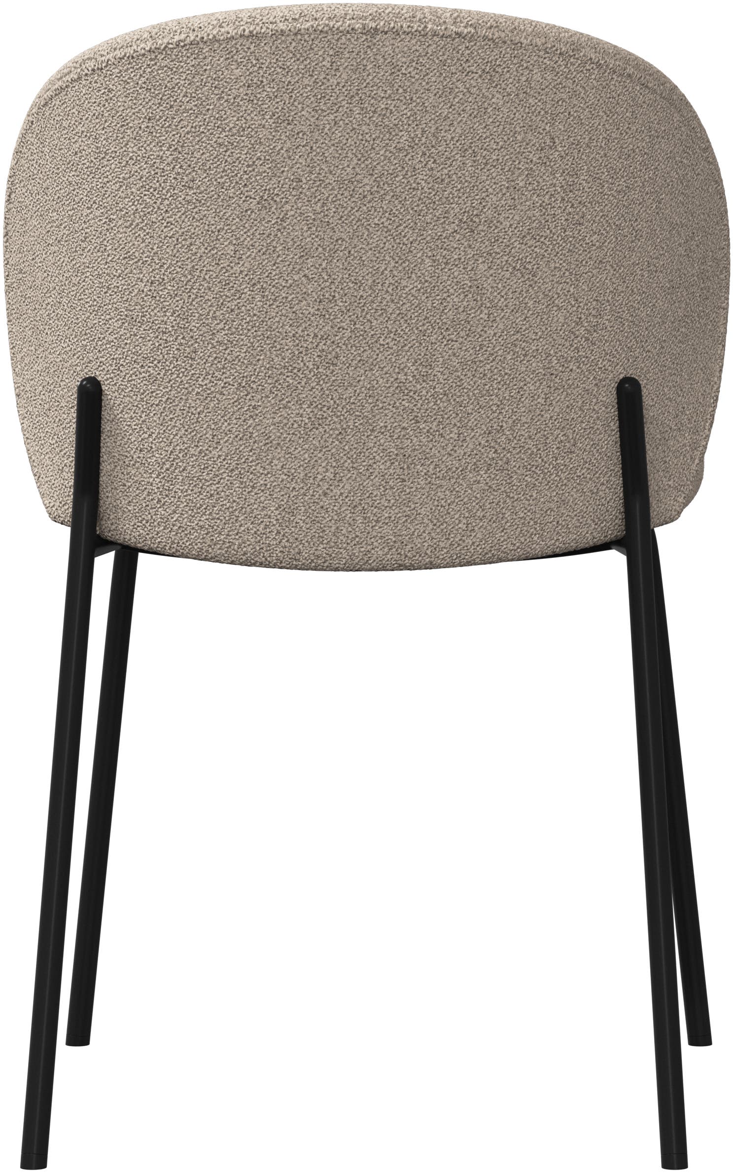 Imagen 4 de Pack de dos sillas Princeton negra tela Lazio BoConcept - Beige Beige