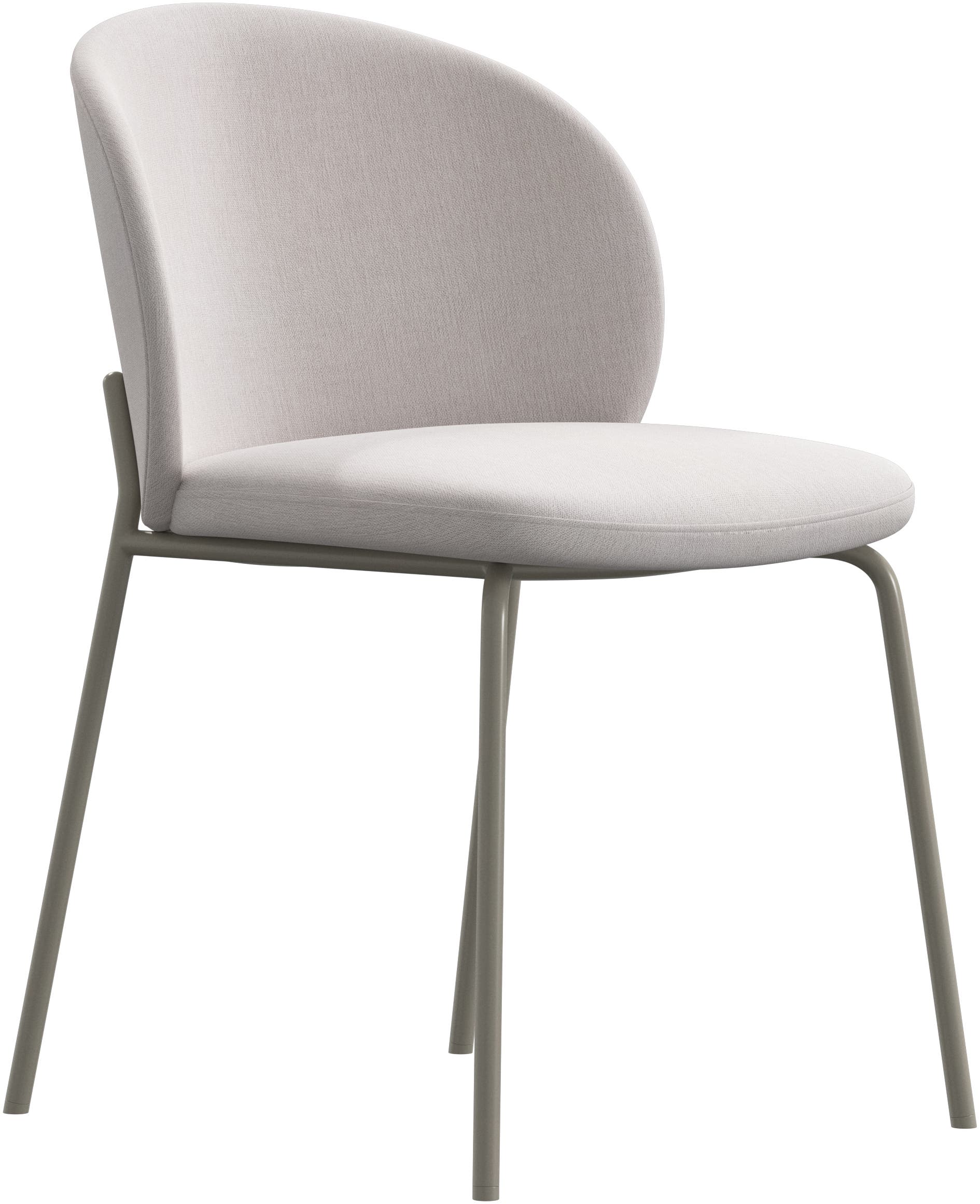 Imagen 2 de Pack de dos sillas Princeton gris ceniza tela Frisco BoConcept - Beige Beige