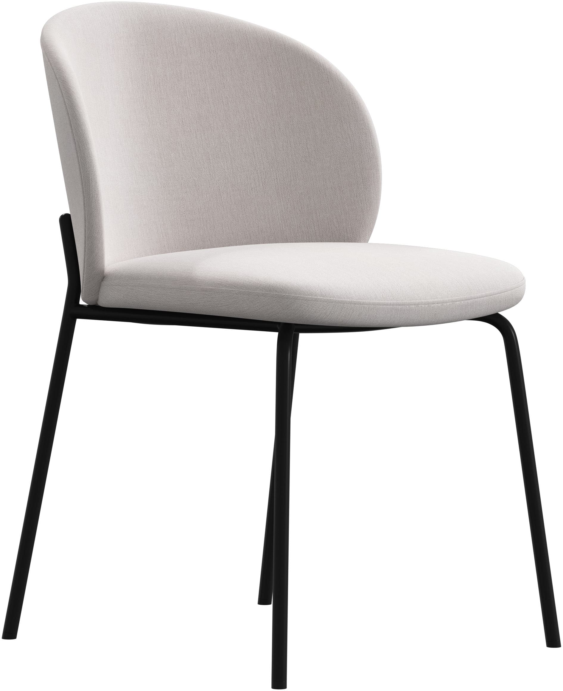 Imagen 2 de Pack de dos sillas Princeton negra tela Frisco BoConcept - Beige Beige