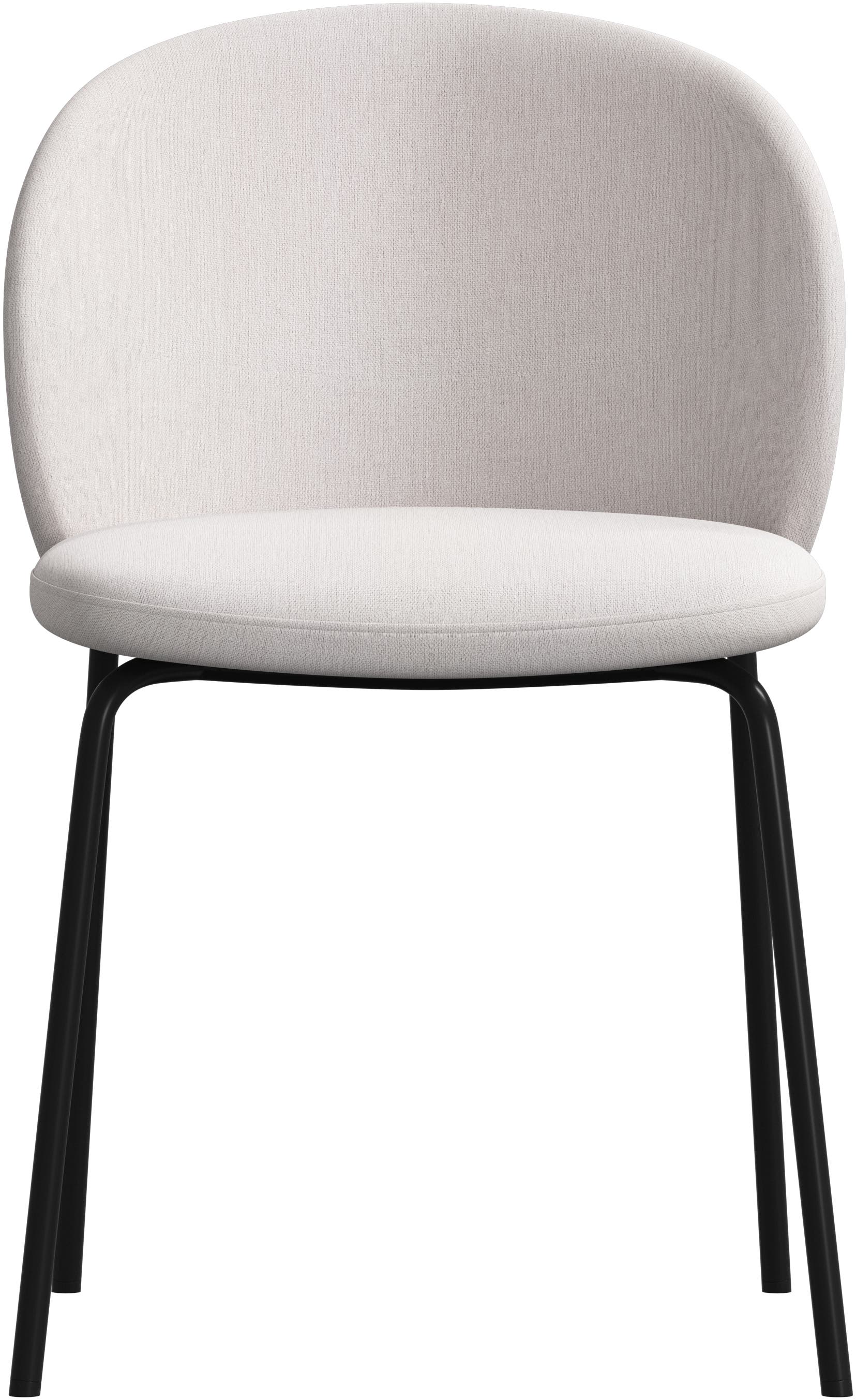 Imagen 3 de Pack de dos sillas Princeton negra tela Frisco BoConcept - Beige Beige