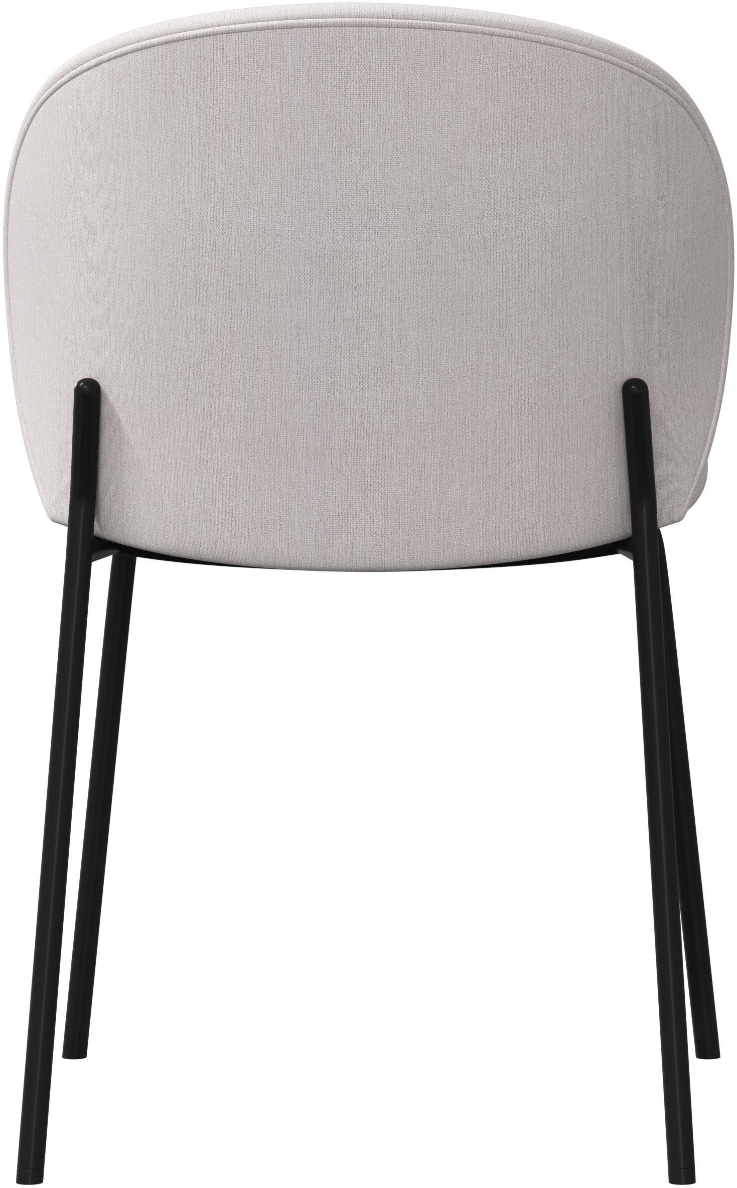 Imagen 4 de Pack de dos sillas Princeton negra tela Frisco BoConcept - Beige Beige