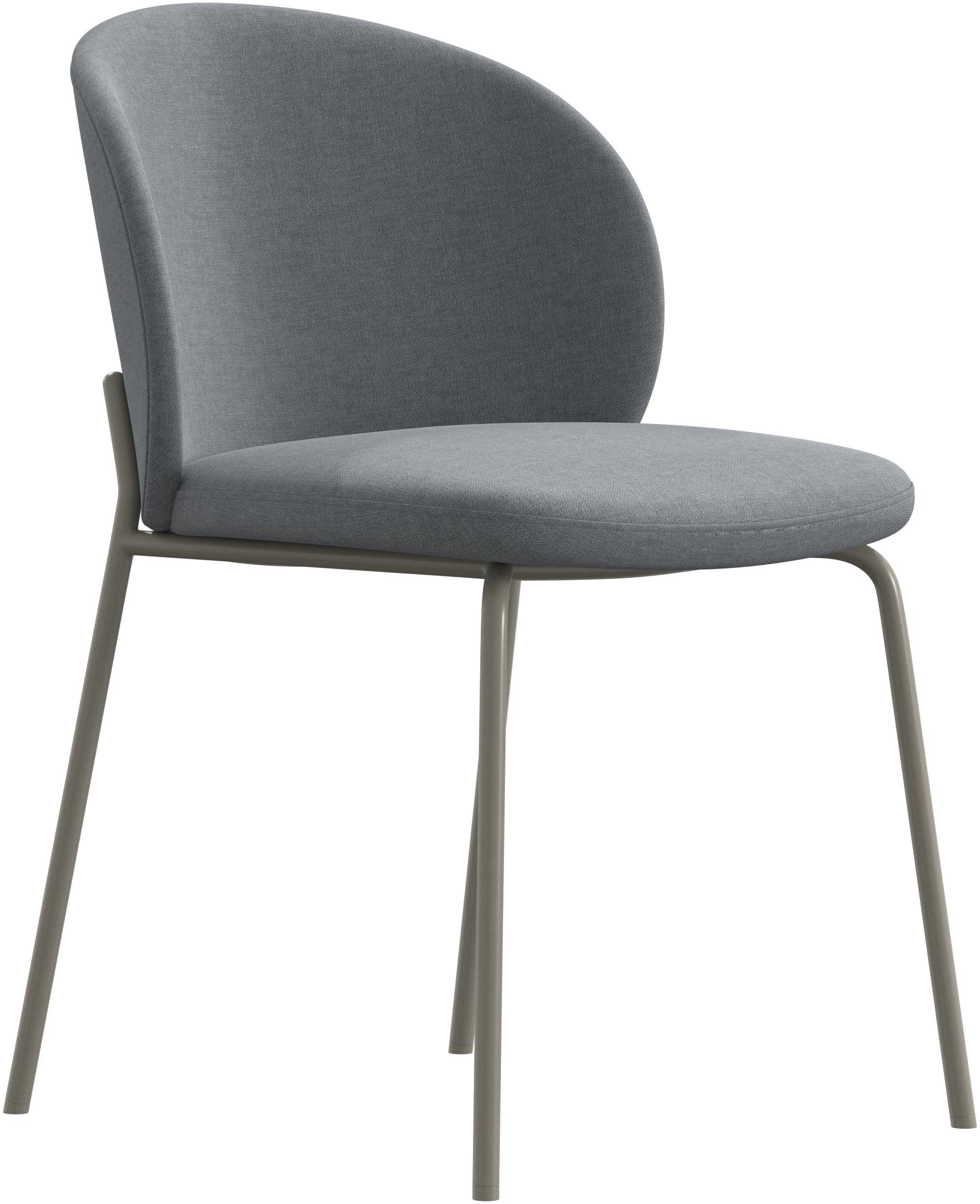Imagen 2 de Pack de dos sillas Princeton gris ceniza tela Frisco BoConcept - Gris claro Gris claro