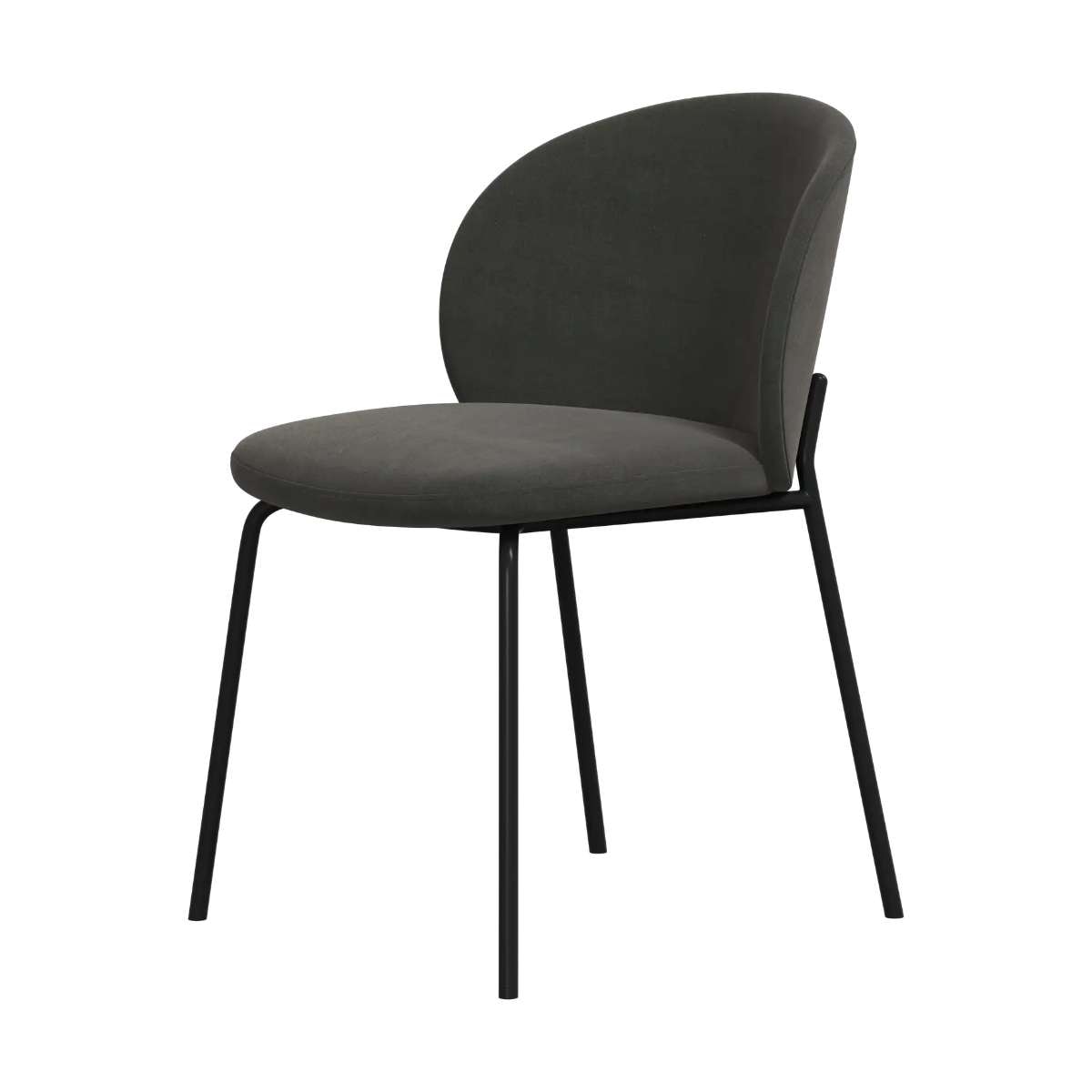 Imagen 1 de Pack de dos sillas Princeton negra tela Frisco BoConcept - Verde ceniza Verde ceniza