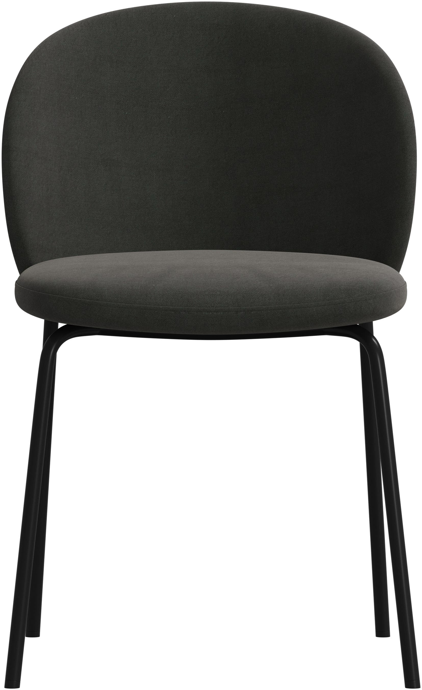 Imagen 3 de Pack de dos sillas Princeton negra tela Frisco BoConcept - Verde ceniza Verde ceniza