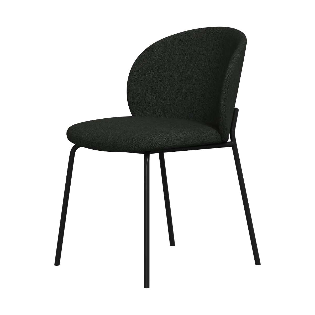 Imagen 1 de Pack de dos sillas Princeton negra tela Bristol BoConcept - Verde oscuro Verde oscuro