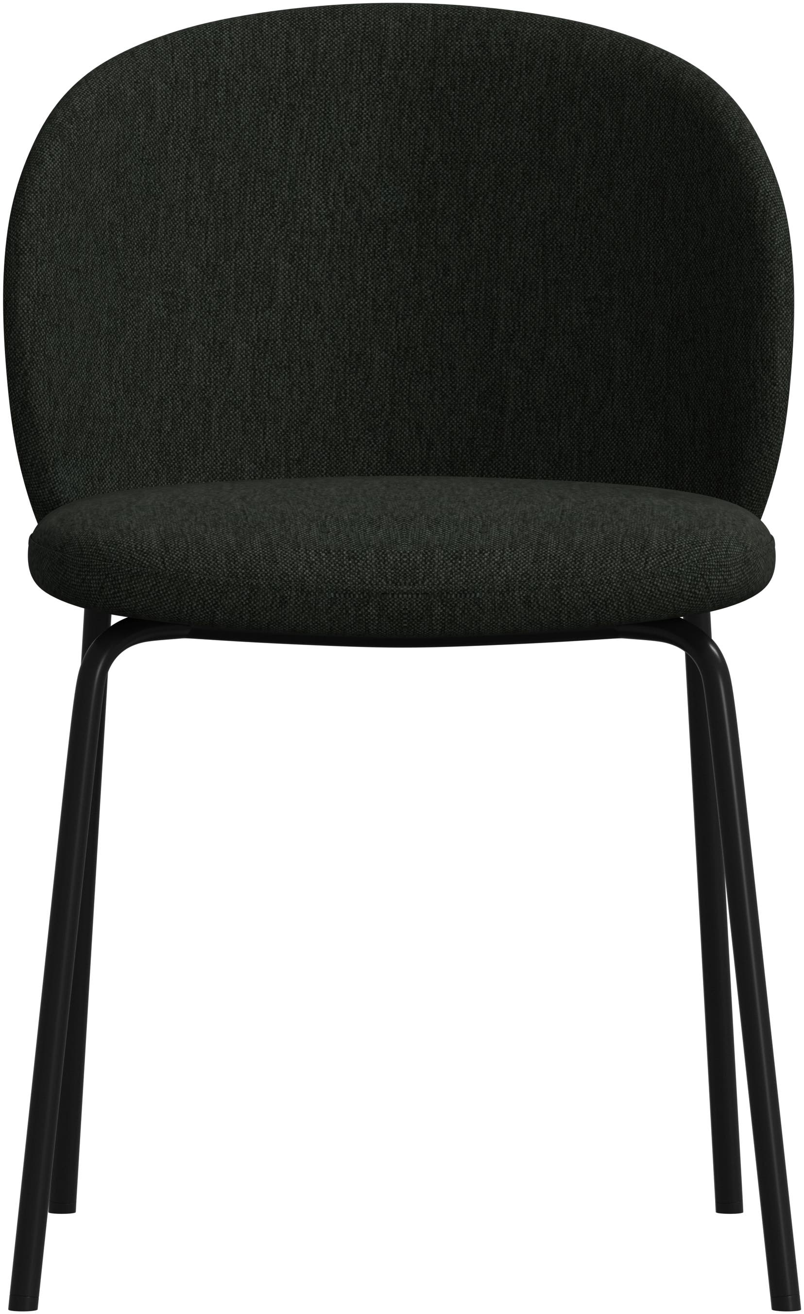 Imagen 3 de Pack de dos sillas Princeton negra tela Bristol BoConcept - Verde oscuro Verde oscuro