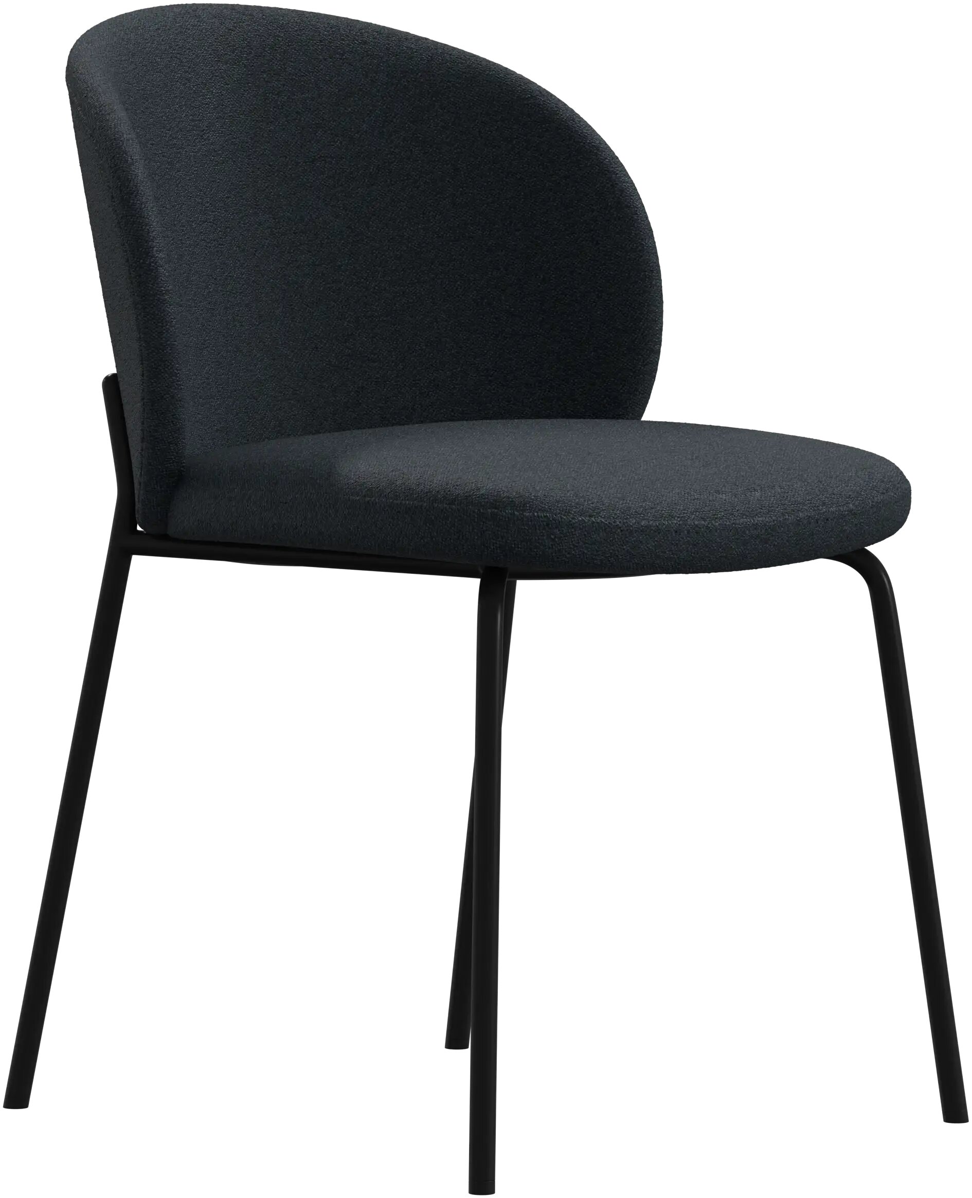Imagen 2 de Pack de dos sillas Princeton negra tela Bristol BoConcept - Azul oscuro Azul oscuro