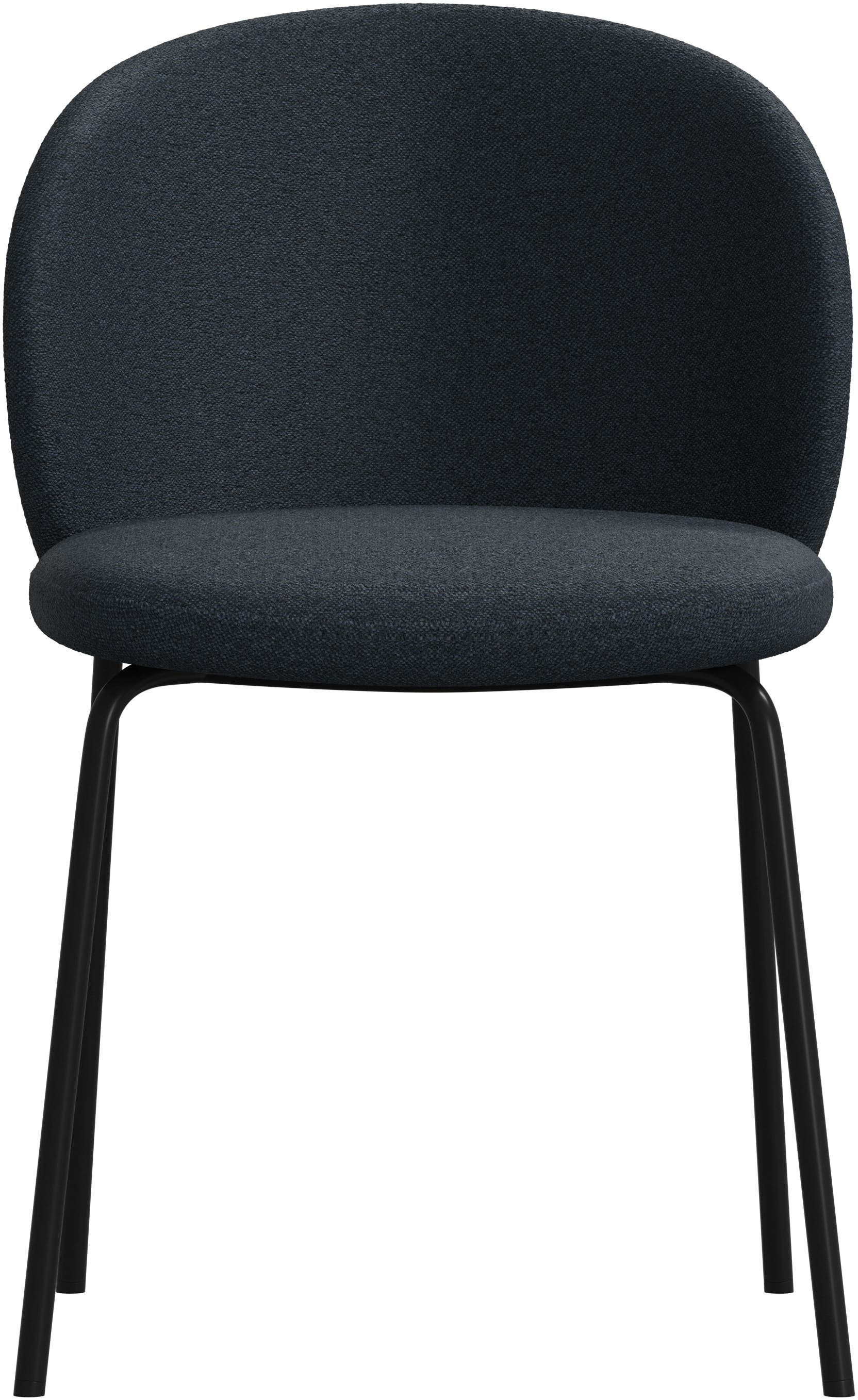 Imagen 3 de Pack de dos sillas Princeton negra tela Bristol BoConcept - Azul oscuro Azul oscuro