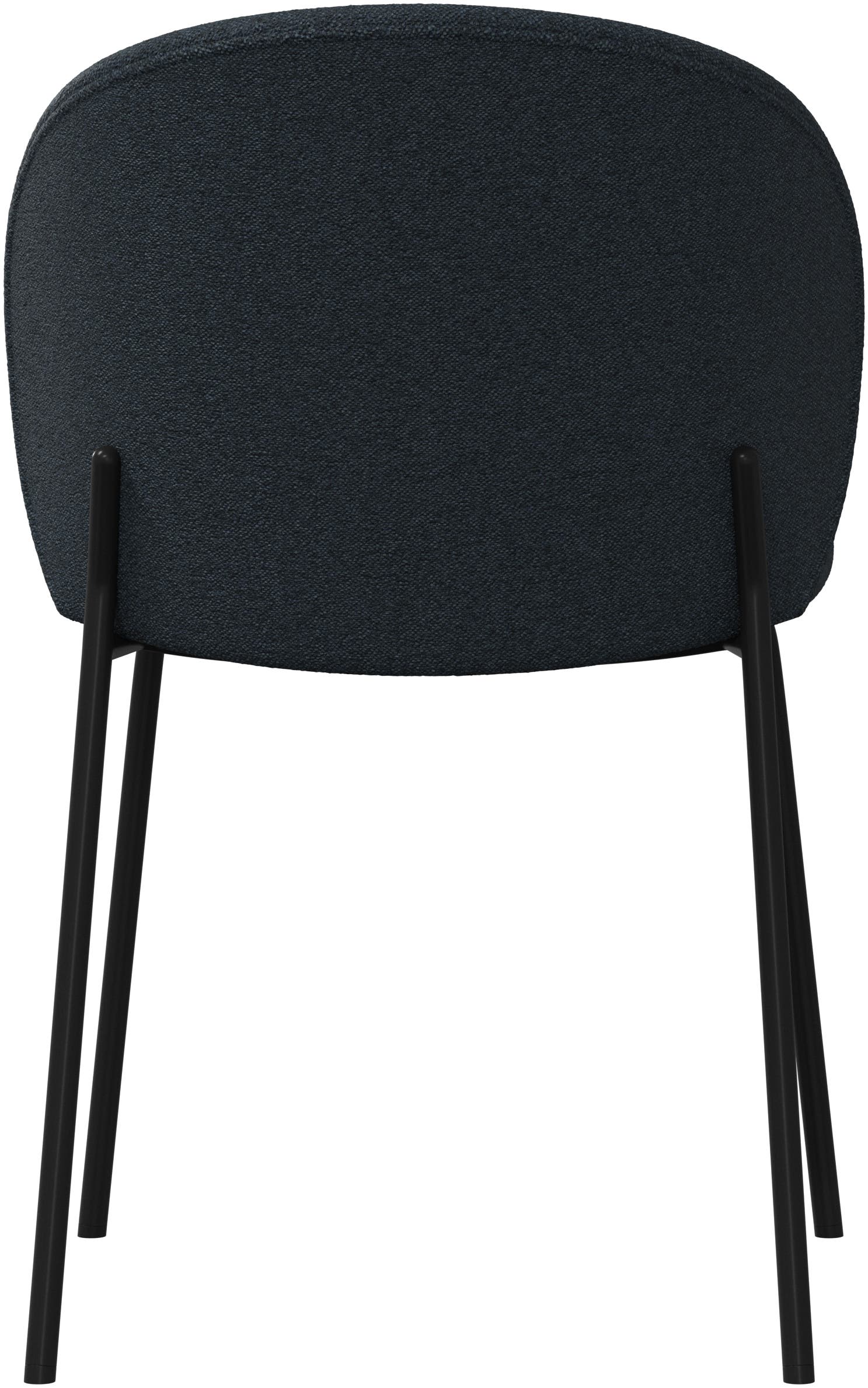 Imagen 4 de Pack de dos sillas Princeton negra tela Bristol BoConcept - Azul oscuro Azul oscuro