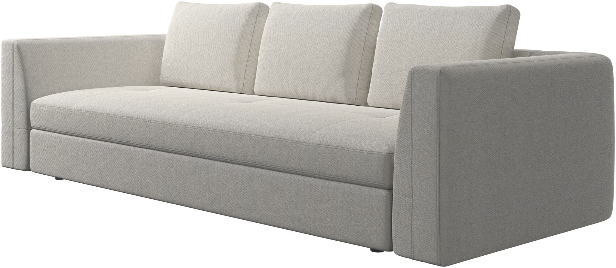 Imagen 2 de Sofá Bergamo de 3 plazas tela Lazio bouclé BoConcept - Blanco Blanco