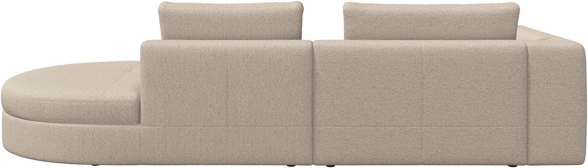 Sofá Bergamo lounge de 2,5 plazas tela Lazio bouclé BoConcept, derecha - Beige Beige-3