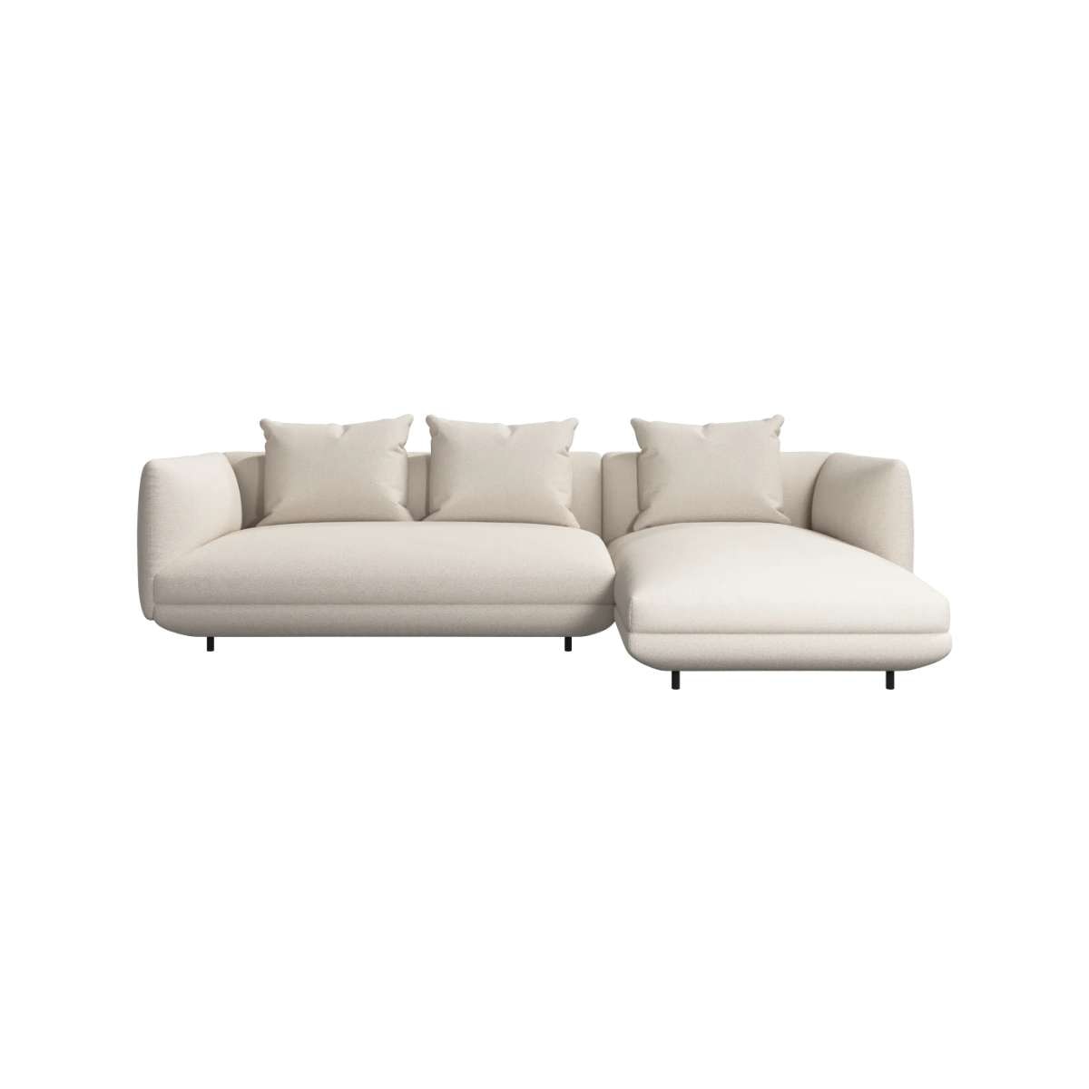 Sofá Salamanca chaiselongue derecha Lazio bouclé BoConcept - Blanco Blanco-1