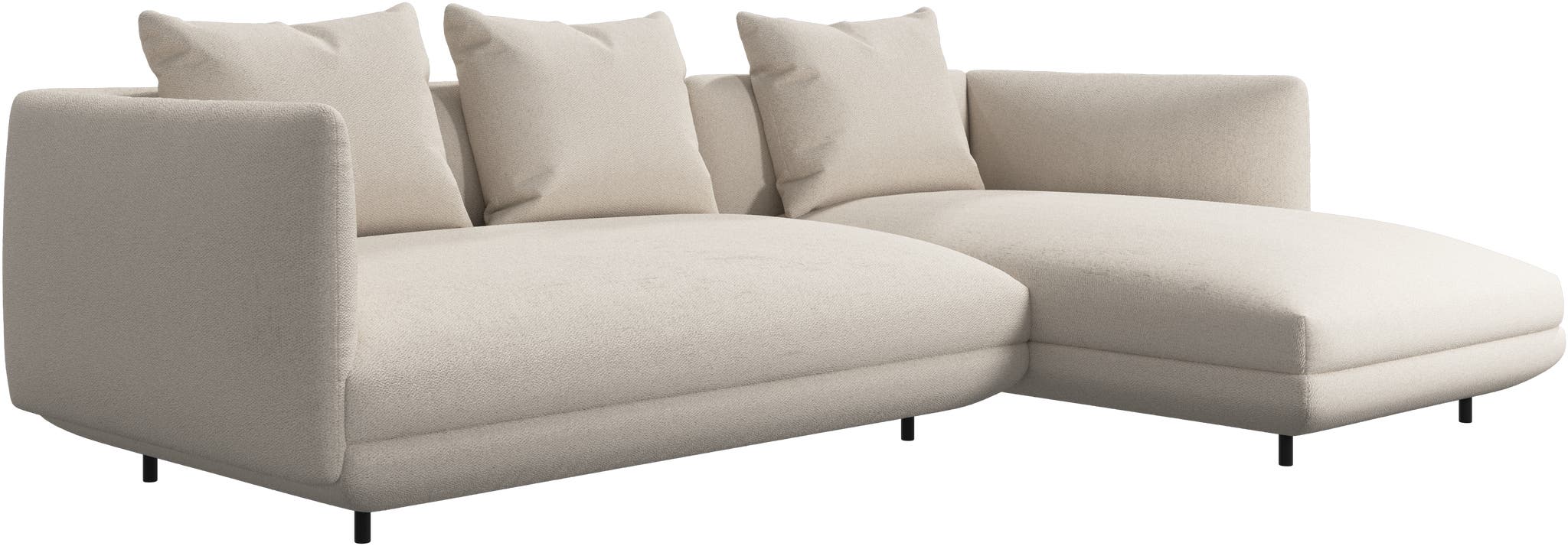 Sofá Salamanca chaiselongue derecha Lazio bouclé BoConcept - Blanco Blanco-2