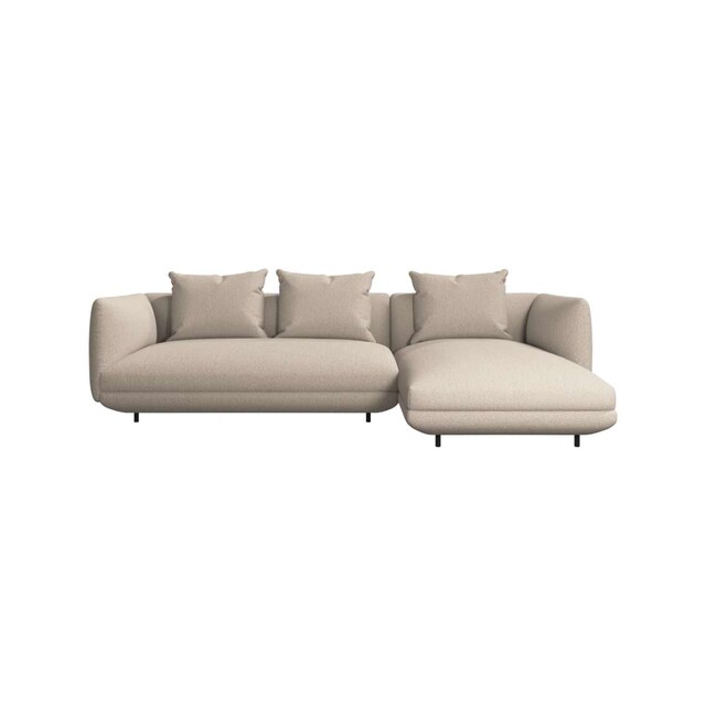 Imagen 0 de Sofá Salamanca chaise longue tela Lazio bouclé BoConcept, derecha