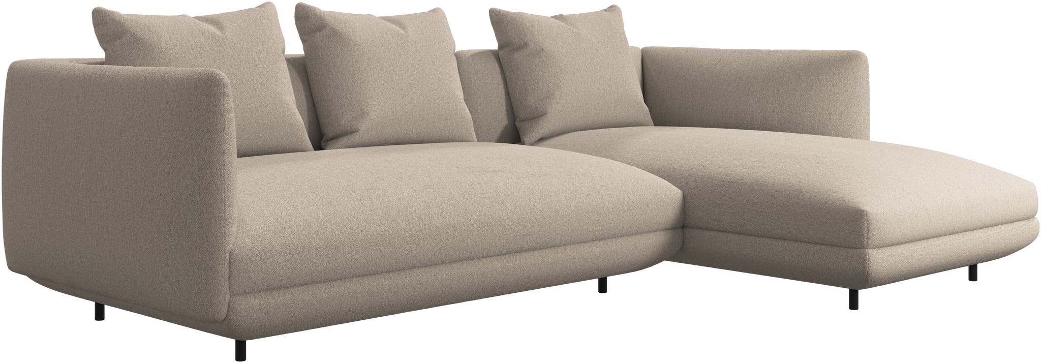 Sofá Salamanca chaiselongue derecha Lazio bouclé BoConcept - Beige Beige-2