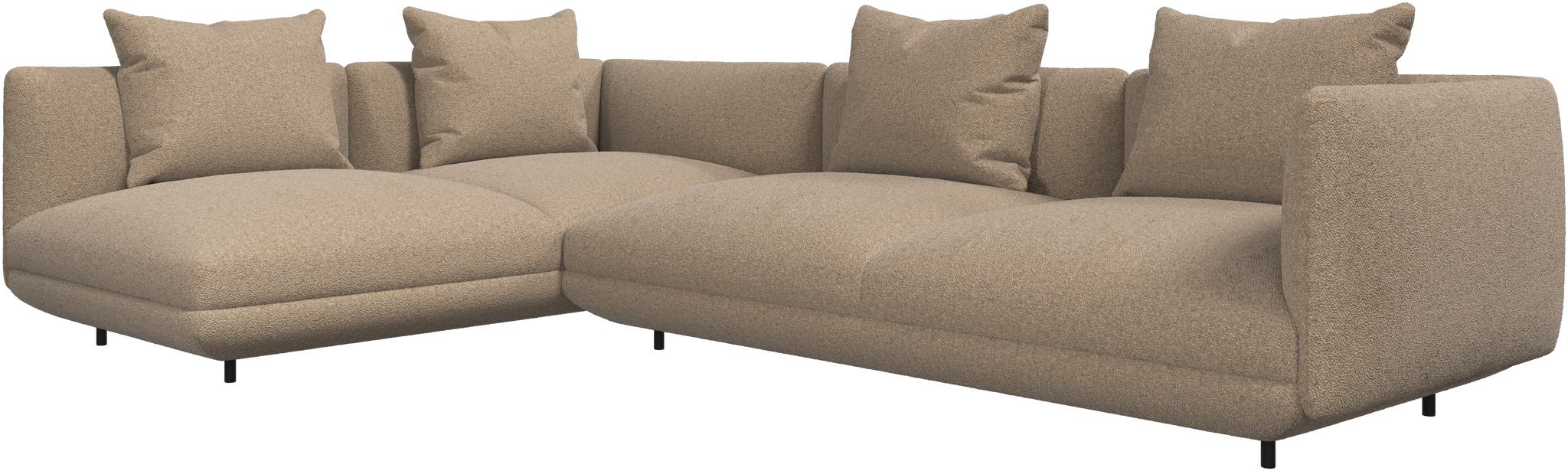 Imagen 2 de Sofá Salamanca esquinero chaiselongue izquierda Lazio bouclé BoConcept - Marrón Marrón