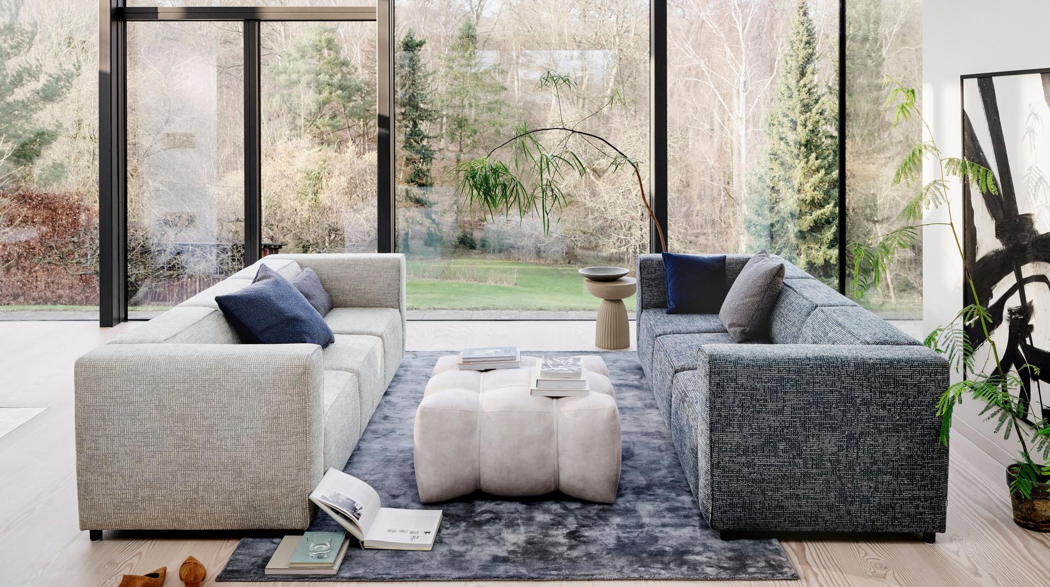 Imagen 5 de Sofá Carmo de 3 plazas tela Lazio bouclé BoConcept - Blanco Blanco