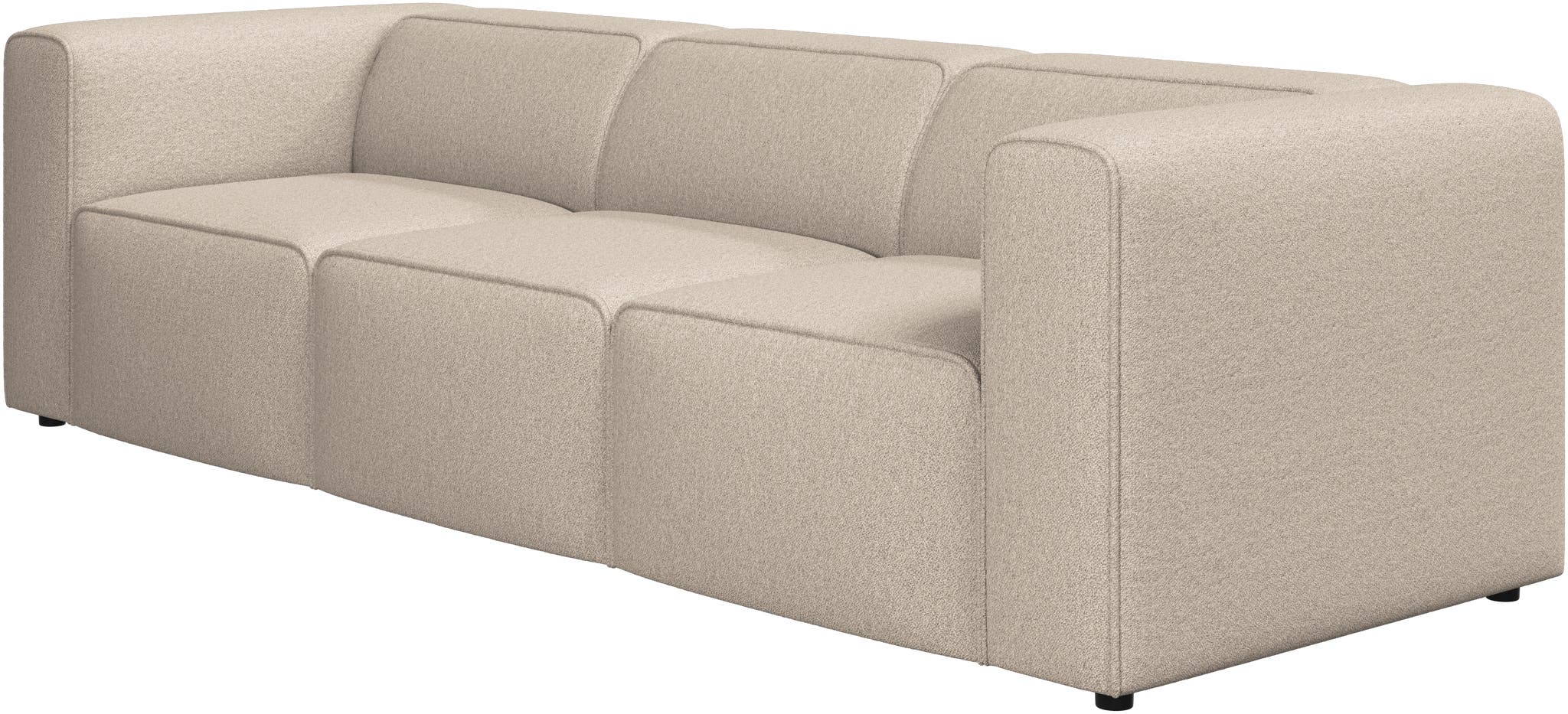 Imagen 2 de Sofá Carmo de 3 plazas tela Lazio bouclé BoConcept - Beige Beige