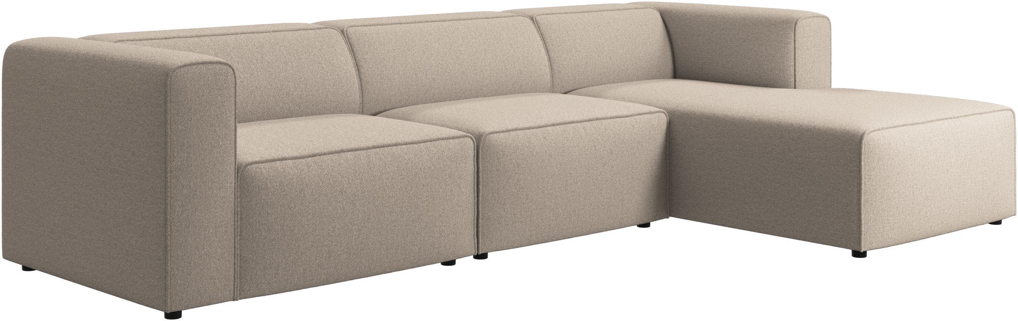 Imagen 2 de Sofá Carmo chaiselongue derecha Lazio bouclé BoConcept - Beige Beige