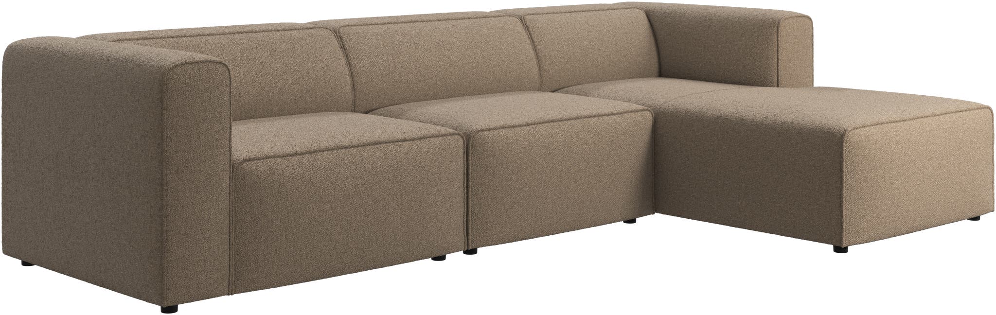 Imagen 2 de Sofá Carmo chaiselongue derecha Lazio bouclé BoConcept - Marrón Marrón