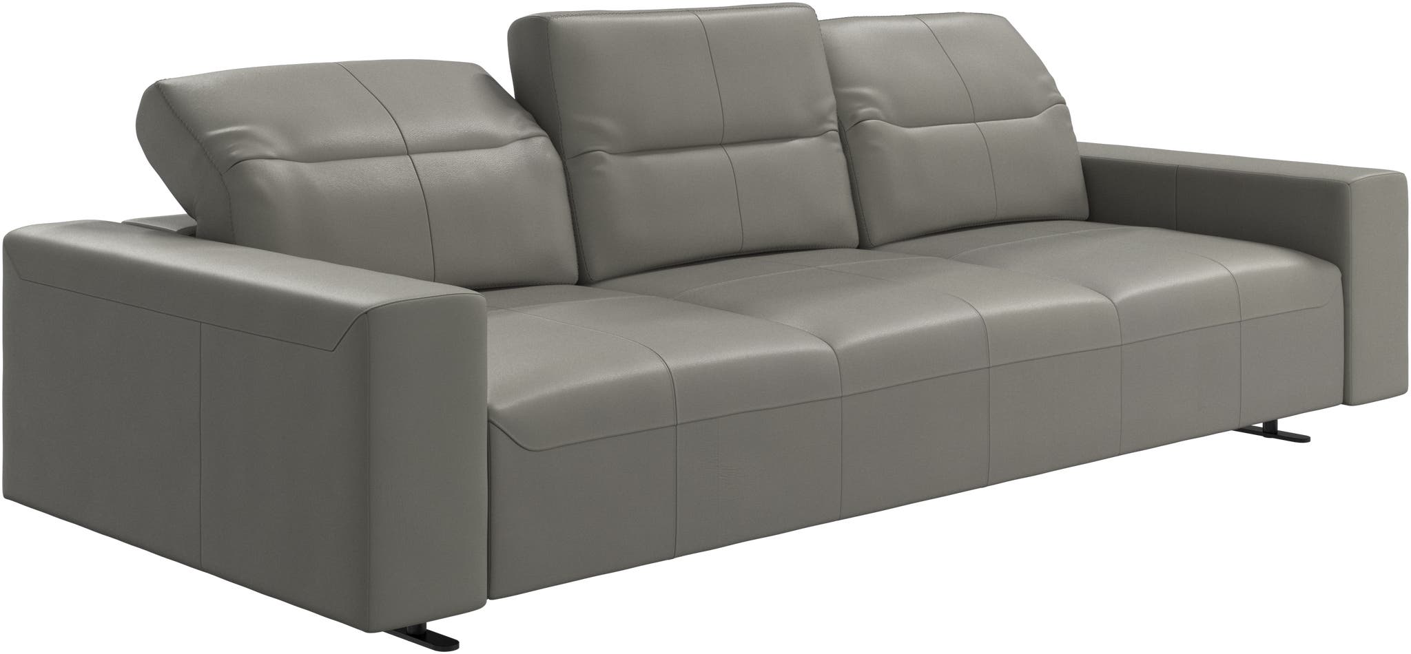 Imagen 2 de Sofá Hampton de 3 plazas piel BoConcept - Gris Topo Gris Topo