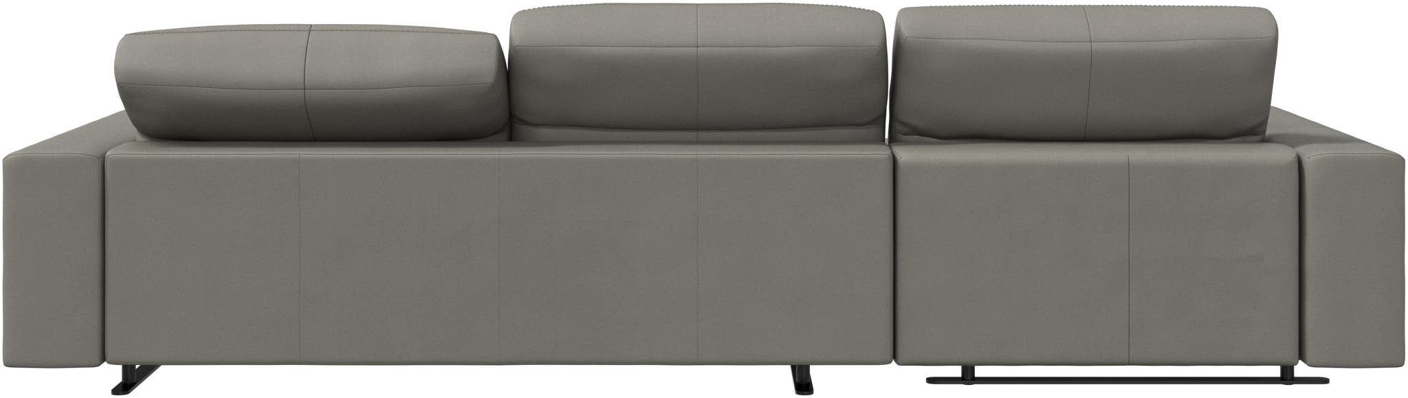 Imagen 3 de Sofá Hampton chaiselongue izquida piel BoConcept - Gris Topo Gris Topo