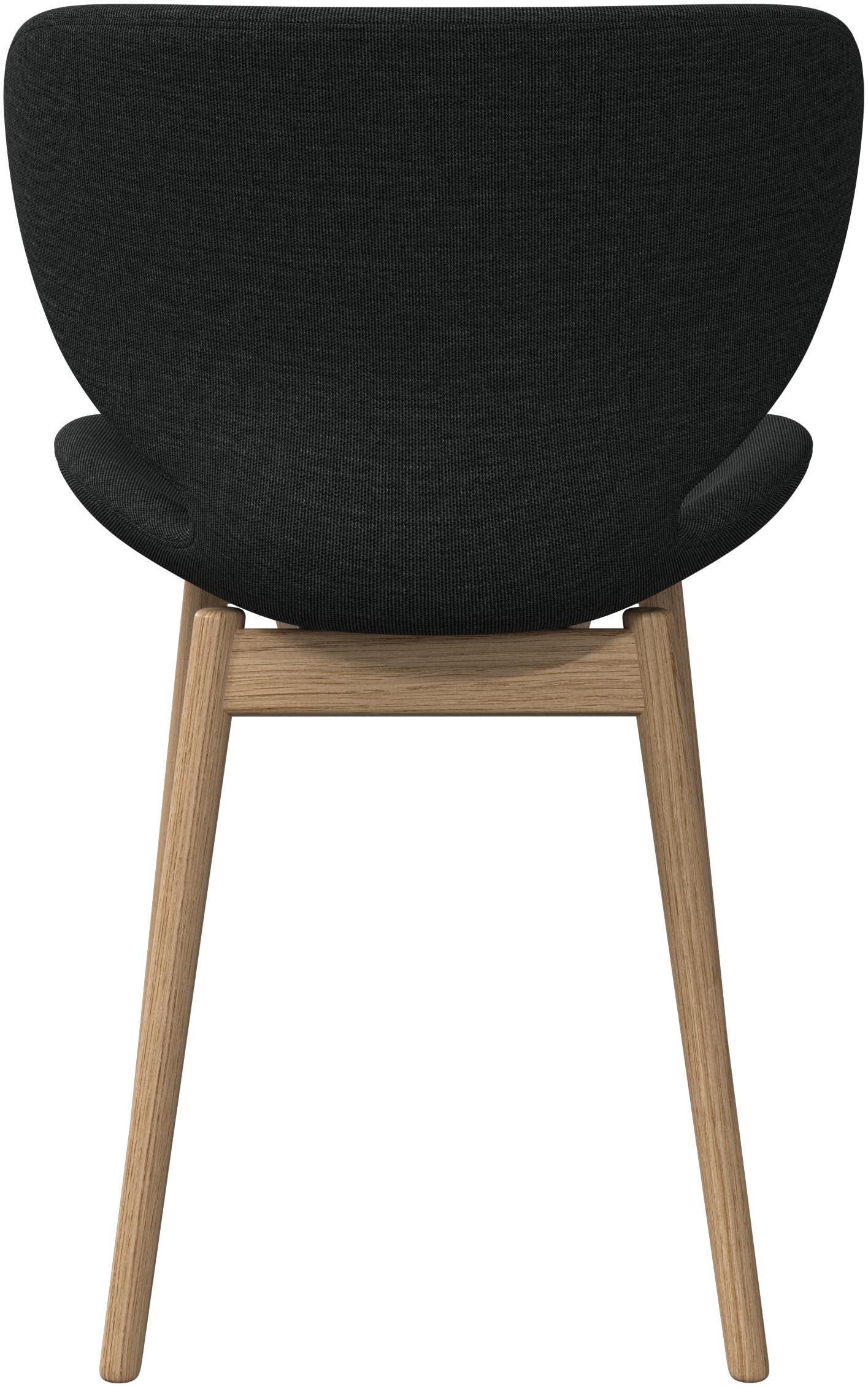 Imagen 3 de Pack de dos sillas Hamilton pata roble claro tela Nani BoConcept - Gris oscuro Gris oscuro