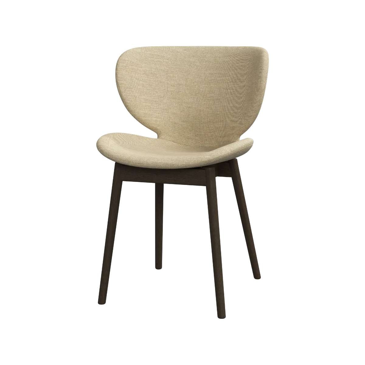 Imagen 0 de Pack de dos sillas Hamilton pata roble oscuro tela Nani BoConcept Beige