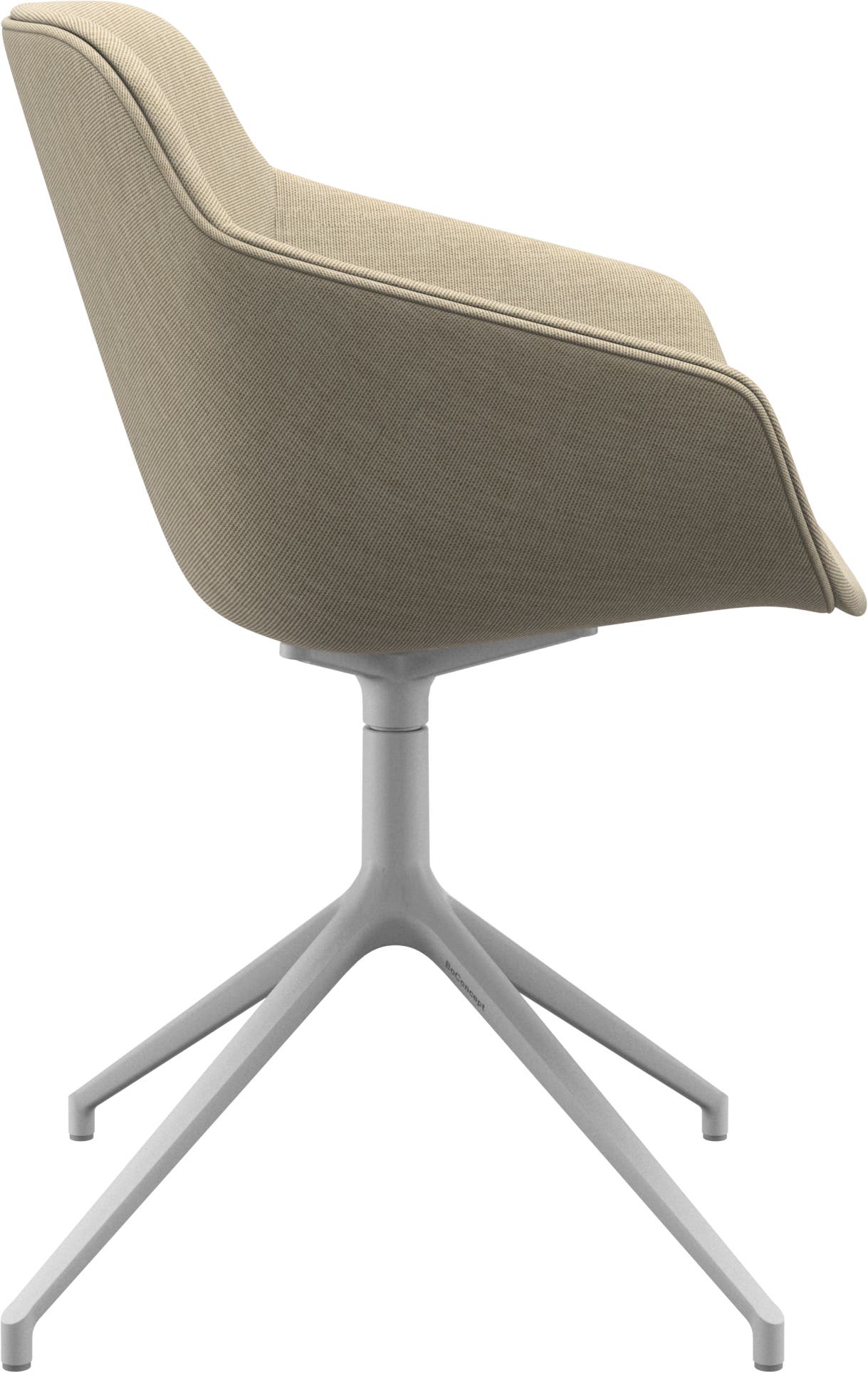 Imagen 2 de Pack de dos sillas Vienna giratoria pata blanca en tela Nani BoConcept - Arena Arena