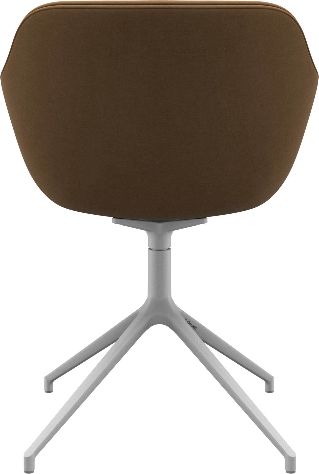 Imagen 3 de Pack de dos sillas Vienna giratoria pata blanca en tela Frisco BoConcept - Camel Camel
