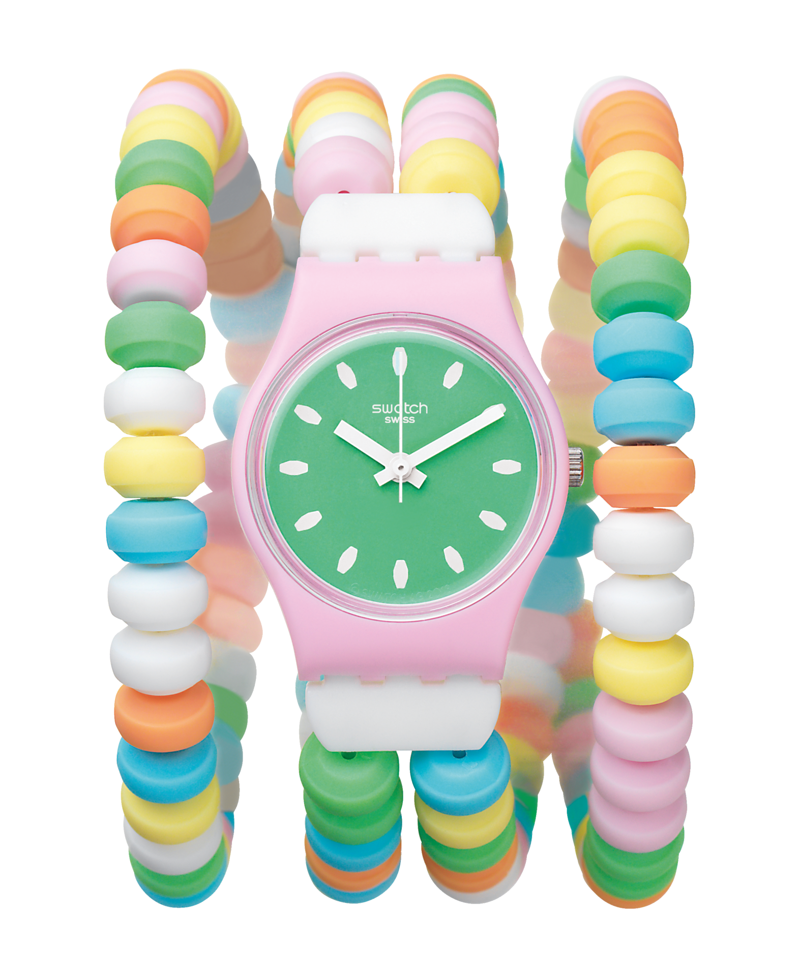 Reloj caramellissima s con correa color rosa de plástico