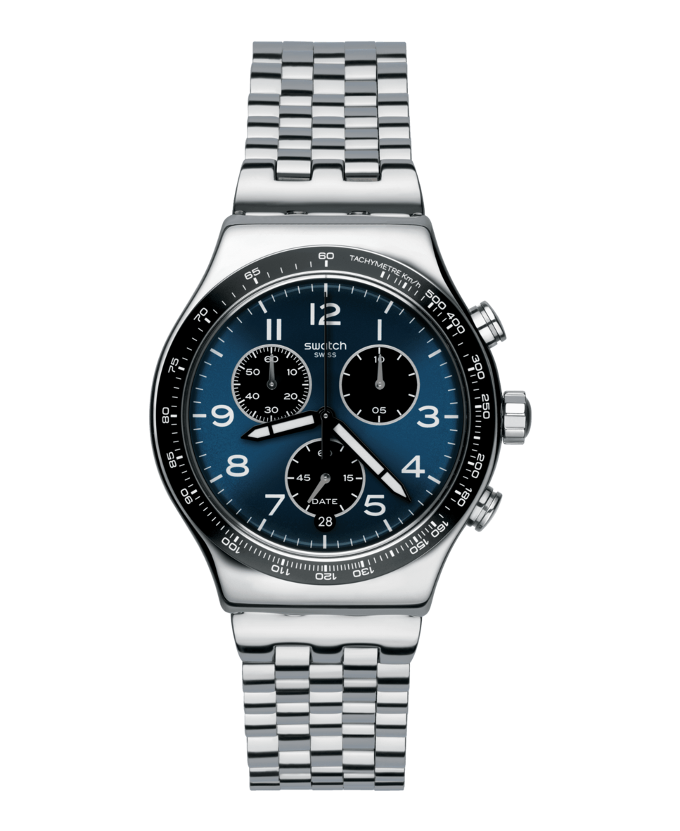 Reloj boxengasse again con correa color gris de acero inoxidable Gris-1