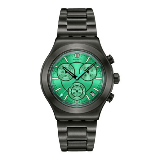 Imagen 0 de Reloj Swatch OBSESSIVELY OBSIDIAN verde con correa de acero inoxidable
