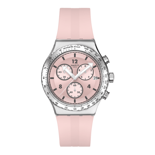 Imagen 0 de Reloj de mujer Swatch POPPINGLY PINK Rosa con correa de silicona