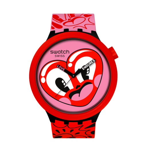 Imagen 0 de Reloj Swatch HATTIE'S HEART rojo con correa de silicona