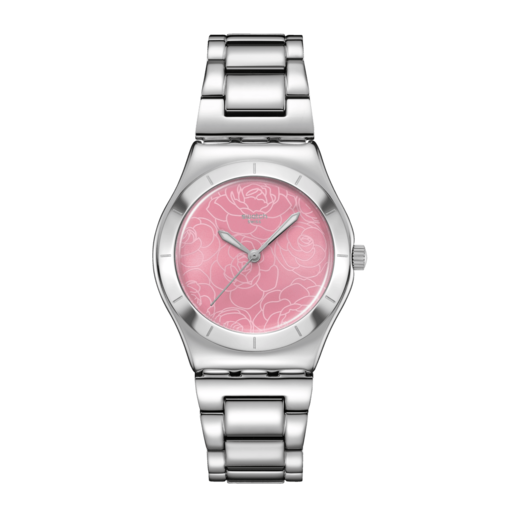 Imagen 0 de Reloj de mujer Swatch PETAL CHARM rosa y correa de acero inoxidable