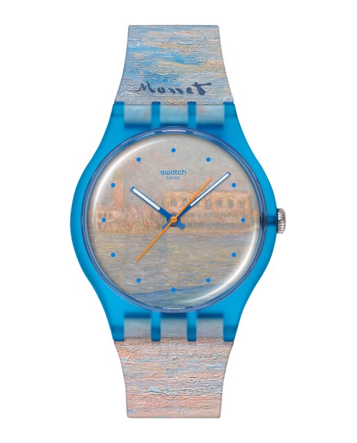 Imagen 0 de Reloj analógico Swatch unisex MONET'S PALAZZO DUCALE con correa de silicona