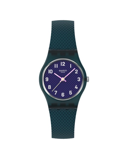 Imagen 0 de Reloj analógico Swatch TEAL WEAVE con correa de silicona