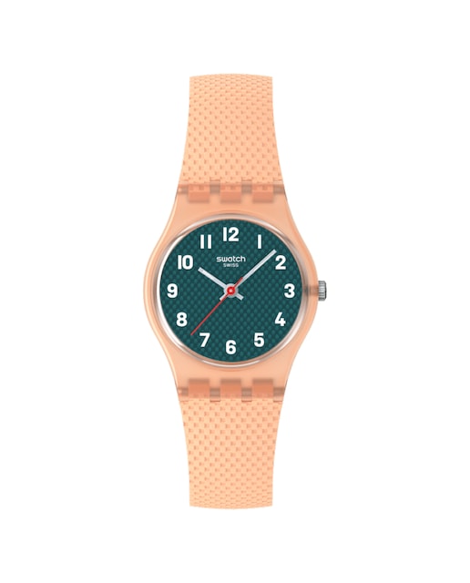 Imagen 0 de Reloj analógico Swatch PEACHY WEAVE con correa de silicona