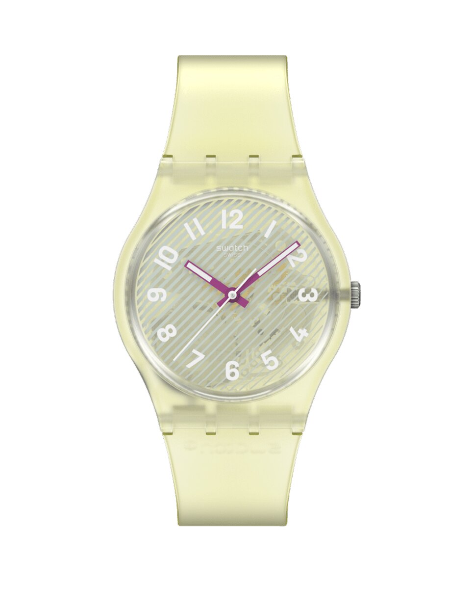 Reloj swatch unisex wavelengths of sand con correa de silicona - Amarillo Amarillo-2