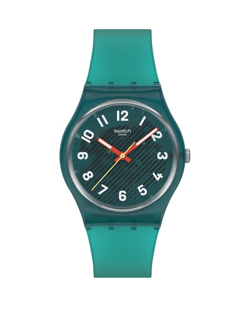 Imagen 0 de Reloj analógico Swatch unisex WAVELENGTHS OF MOSS con correa de silicona