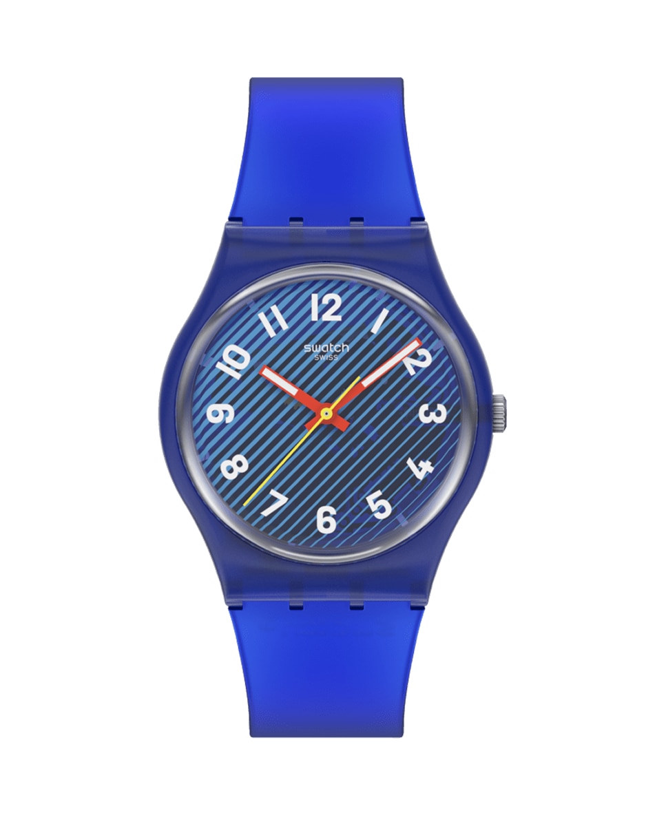 Imagen 0 de Reloj swatch unisex wavelengths of water con correa de silicona Azul