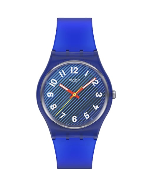 Imagen 0 de Reloj analógico Swatch unisex WAVELENGTHS OF WATER con correa de silicona
