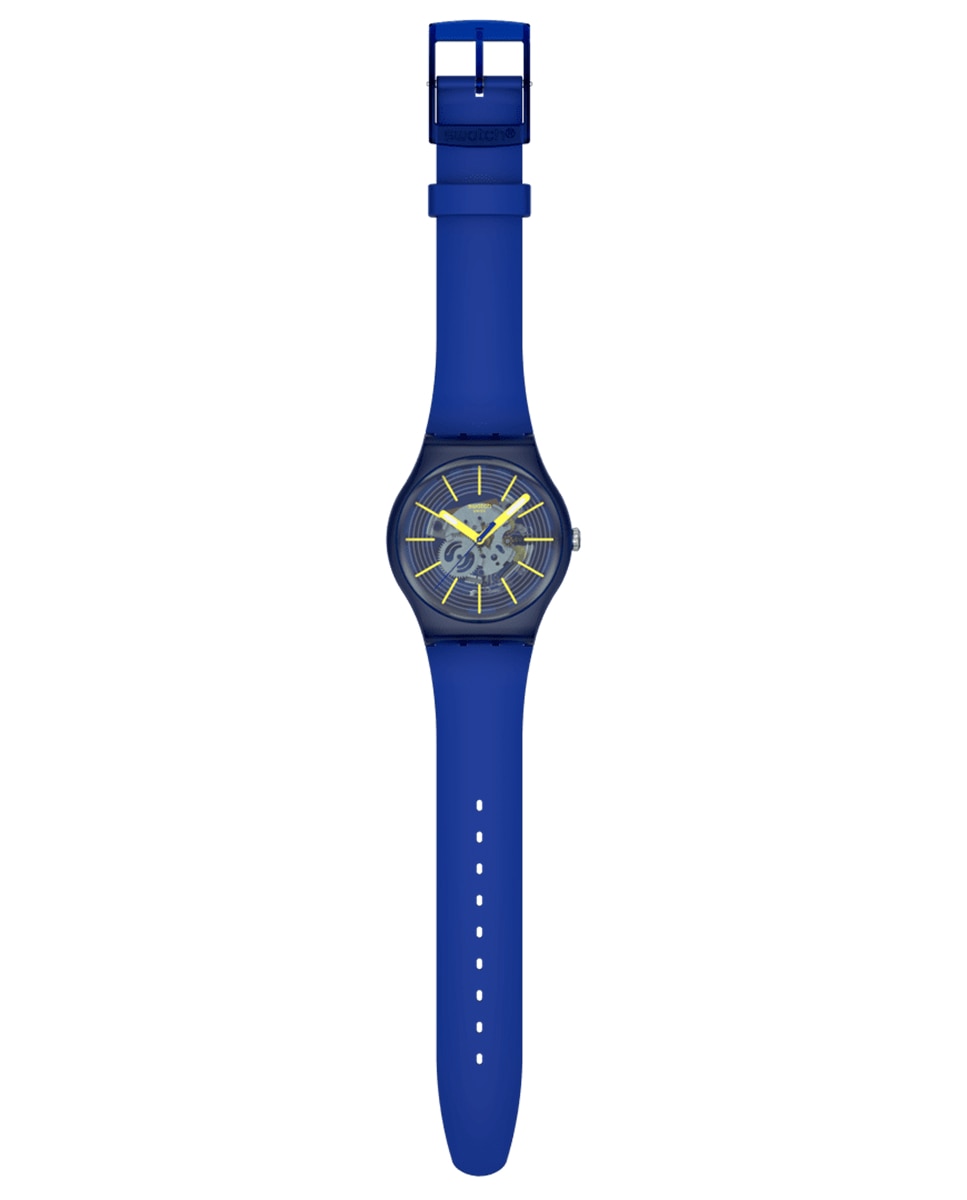Reloj swatch unisex revealed in the depths con correa de silicona - Azul Azul-3